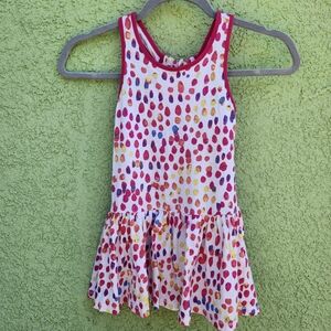 Joe Fresh Toddler Girl Multi-Color Sleeveless Dress Size 4 Years 100% Cotton